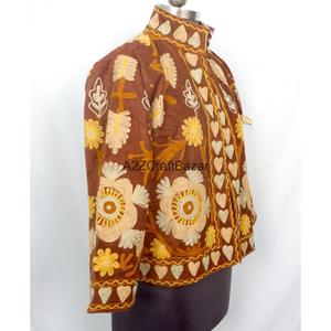 Wholesale Embroidered Breathable Cotton Lining Eco-Friendly Quick Dry Cotrise <b>Jackets</b> Unisex Coat for Autumn Ethnic Regular - Product Image 4