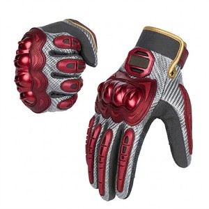 Guantes Tácticos de Cuero para Motocicleta con Protección Rígida en los Nudillos, Equipo de Protección para Carreras y Ciclismo al Aire Libre para Hombres 2026 - Product Image 2