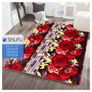 Tapis en polyester gaufré anti-allergie Shufu, doux et lisse, design moderne, antidérapant, à poils moyens, pour nettoyage à l'aspirateur à domicile - Product Image 3