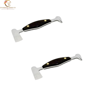 Juego de Herramientas de Herrador en Oferta |   Cortador de Pezuñas y Pulidor de Acero Inoxidable |   Kit de Herramientas para Herraduras con Recubrimiento de Polvo Negro - Product Image 4