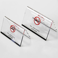 Support de signalisation en acrylique transparent A4 (8,5 x 11 po) à montage facile, porte-cartes amovible en plastique transparent pour bureau, magasin, restaurant