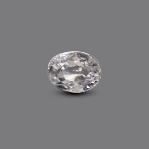 Loose 6.15 Carat Lab-Created Paraiba White Zircon Gemstone for Fine Jewelry - Product Image 1