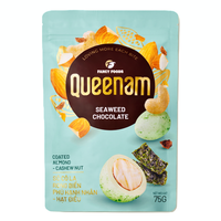 Fabricant, Meilleure Vente, Chocolat Halal en Dragées du Vietnam, OEM/ODM, Amandes et Noix de Cajou enrobées de chocolat aux algues, 75G, Expédition Mondiale