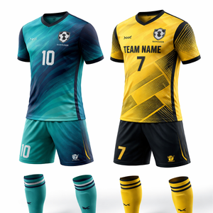 ชุดฟุตบอลสั่งทำพร้อมพิมพ์โลโก้ - เสื้อฟุตบอลโลโก้สั่งทำแบบ OEM จำนวนมาก - Product Image 3