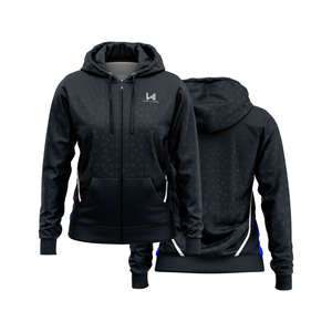 Sudadera con capucha y cremallera de poliéster/algodón personalizada para mujer, de secado rápido, cortavientos, ecológica, la más vendida, conjunto de 4 piezas. - Product Image 1