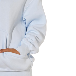 Sweat-shirt en molleton personnalisé pour femme, à fermeture éclair intégrale, coupe décontractée, longueur standard, avec cordon de serrage, fabricant de vêtements OEM ODM - Product Image 5