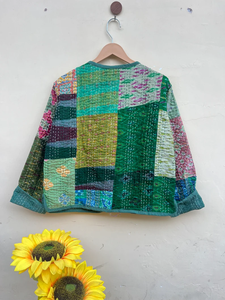 Couette indienne faite à la main 100% coton écologique matelassée anti-plis respirante séchage rapide imprimée numériquement avec poche avant Automne/Hiver - Product Image 3