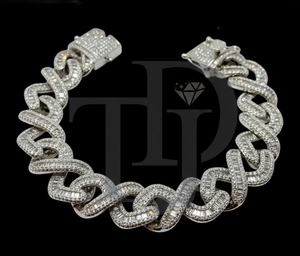 14KT Gold Luxury Cuban Link Diamond <b>Bracelet</b> VS1 VS2 H-I Color 10KT Gold Option Iced Out Heavy Hip Hop Designer Jewelry - Product Image 3