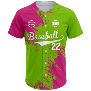 Maillot de baseball de sublimation de qualité supérieure, logo personnalisé, vêtements d'équipe, fabricant d'uniformes de baseball en gros, Wida sports - Product Image 2