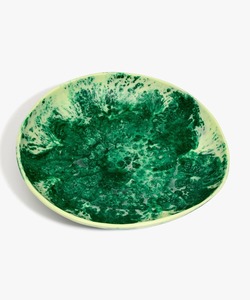 Handmade Polished Wood <b>Bowl</b> <b>Blue</b> Glazed Design Modern Durable Non-Toxic Salad Serving Dish - Product Image 6