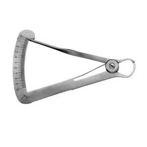 เครื่องวัดความหนา Iwanson Spring Dental Caliper สำหรับวัดความหนาของโลหะ ขี้ผึ้ง และพอร์ซเลน ผลิตจากสแตนเลสสตีล ผิวซาติน ZetomedPro - Product Image 4