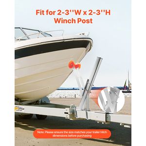 Supporto per verricello per rimorchio barca con rulli arancioni e bulloni a U, con pali per verricello da 2 a 3 pollici, sedile per verricello Jet per ricambi e accessori Jet - Product Image 2