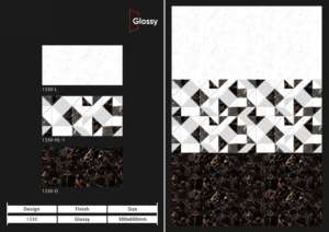 Azulejos de Pared de Cerámica con Acabado Brillante de Lujo para Interiores, 300X600MM, 12X24 Pulgadas, Solución Decorativa Elegante para Espacios Contemporáneos - Product Image 5