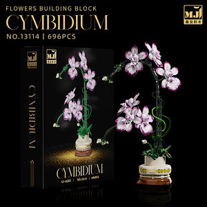 Stemedu 13114 696PCS Set de Bloques de Construcción de Orquídea Oncidium en Escena, Arte Floral, Modelo Exótico para Decoración del Hogar - Product Image 3