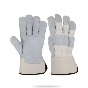 Premium Cowhide Grain Leather Anti-static Driver Gloves Adjustable Wristlet Industrial Safety Work Driving Gloves Soft - Product Image 1