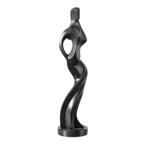Escultura de Bailarina de Ballet Negra, Figura Contemporánea de Bronce, Decoración Artística de Mesa para Sala de Estar, Escultura de Escritorio - Product Image 4