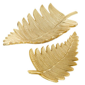 Decorative Metal Serving Tray Modern Home Decor Decorative Leaf Metal Tray Stylish <b>Tabletop</b> <b>Display</b> & Serving Piece - Product Image 4