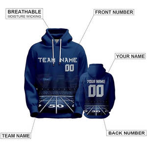 Sweat à capuche de rugby au style optimal, confortable, tissu léger et respirant, coupe ergonomique, idéal pour les vêtements de sport pour hommes - Product Image 4