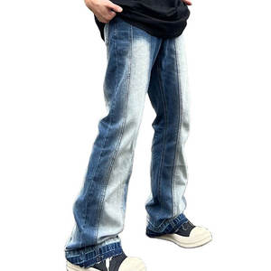 Pantalones de mezclilla de tela de calidad para una comodidad durante todo el día y un aspecto elegante. Pantalones de hombre lavados. - Product Image 1