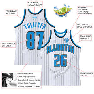 Maillot de basketball personnalisé sublimé, blanc à rayures fines, col en V, sans manches, anti-humidité, unisexe adulte, 100 % polyester, pour équipe personnalisée - Product Image 5