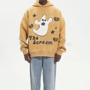 Sudaderas con Estampado Puff para Hombre, Ropa Urbana, Sudadera con Capucha Gráfica, Informal, Transpirable, Cómoda, para Uso Diario - Product Image 5