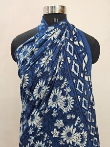 Women's Custom Designed Lightweight Quick-Dry Beachwear <b>Sarong</b> Digital Print Mandela Animal Patterns 100% Cotton Size 60LX42W - Product Image 5