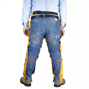 Premium Quality Cowhide <b>Split</b> Leather Welders <b>Trouser</b> Heavy Duty Industrial Safety Leg Protection Construction Welders Workwear - Product Image 4
