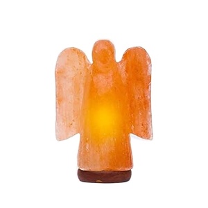 Lampe de sel rose de l'Himalaya USB à angle croisé, cadeau de guérison naturelle, sel de roche comestible raffiné, 100% pur, assaisonnement alimentaire en sachet/bouteille - Product Image 1