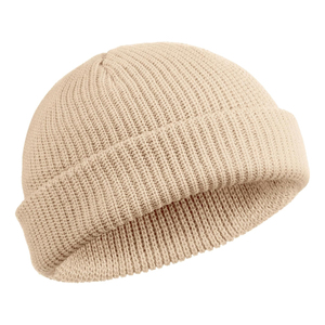 Bonnet tricoté unisexe en acrylique 100% couleur unie, décontracté, pour l'hiver, pour adultes, 56-58CM, vert, vente en gros 2026, ODM OEM - Product Image 3