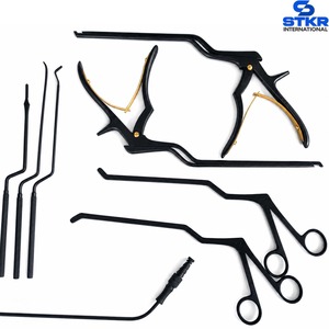 Ensemble d'instruments lombaires MIS de base pour chirurgie de la colonne vertébrale, couleur titane noir, manuel, certifié CE Classe I, 12 pièces, outils de chirurgie de la colonne vertébrale - Product Image 2