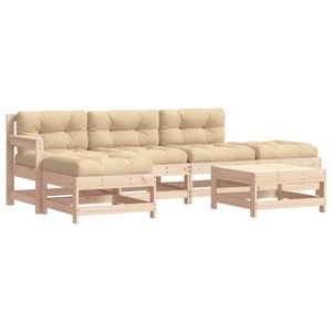 Ensemble de salon de jardin beige avec bois naturel pour l'aménagement extérieur - Product Image 2
