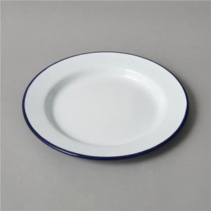 Plato de Presentación Moderno de Metal Esmaltado, Plato Redondo de Lujo para Cena, Vajilla Decorativa para Bodas, Bandeja de Servicio para Eventos de Hotel y Fiestas - Product Image 3