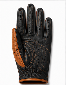 Gants de conduite thermiques imperméables en coton et cuir véritable pour hommes et femmes, compatibles avec les écrans tactiles, respirants, doublés, antidérapants, pour l'hiver, la voiture et le vélo - Product Image 4