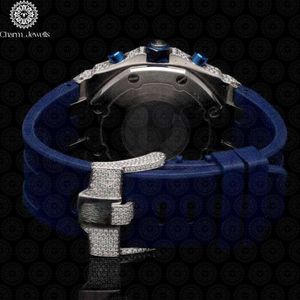 Montre de luxe Charm Jewells en acier inoxydable, cadran de 40 mm, bracelet en acier inoxydable, chronographe, mouvement mécanique, date automatique, bouton poussoir - Product Image 4