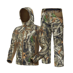 Nouvel ensemble veste et pantalon de chasse camouflage pour homme, résistant à l'eau, ignifuge, 100% coton - Product Image 1