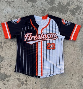 Camiseta de Béisbol de Secado Rápido y Transpirable, con Botones, para Hombre, Unisex, Negra, Camisetas de Béisbol para Hombre - Product Image 1
