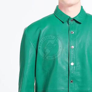 Camisas de cuero para hombre hechas en Pakistán a precio razonable, camisas de cuero transpirables y ligeras para hombre - Product Image 4