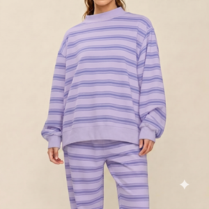 Wholesale Factory Price Women 380 GSM Fleece Cotton Mock Neck Sweatshirt Oversized Knitted Fabric Breathable Winter Badge - Product Image 1