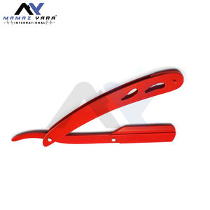 Rasoirs professionnels pour barbiers, modèle Big Scales Orders, en acier rouge, à verrouillage par oscillation, entièrement personnalisable, pour la coupe et le rasage - Product Image 6