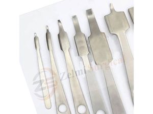 Ensemble de rétracteurs Hohmann Premium 7 pièces, kit d'instruments de chirurgie orthopédique, acier inoxydable allemand, rétracteur orthopédique certifié CE - Product Image 3