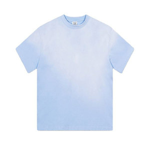 T-shirt délavé OEM le plus vendu, 100 % coton, logo personnalisé, haute qualité, respirant - Product Image 1