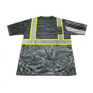 เสื้อกั๊กนิรภัยสีดำสะท้อนแสง แขนยาว/แขนสั้น ลายใบไม้เขตร้อน ลายกราฟิกรถบรรทุก ผ้าโพลีเอสเตอร์ สำหรับผู้ชาย - Product Image 4