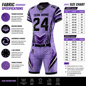 Conjunto de Uniforme de Fútbol Americano Personalizado, Transpirable, Estampado, de Manga Corta, Pantalones y Jersey, Ropa Deportiva de Alto Rendimiento para Verano - Product Image 6