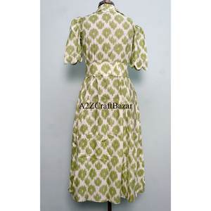 Vestido Maxi Informal y Cómodo de Tela 100% Algodón para Niñas, Mujeres y Señoras, para Usar en la Playa o en Fiestas, Vestido Maxi Elegante y Recto de Diseñador - Product Image 6