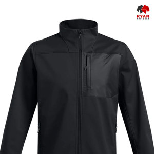 Veste softshell personnalisée Ryan Pro Gear pour homme, fermeture éclair, logo personnalisé, coupe-vent - Product Image 4