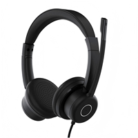 Casque USB filaire haute qualité avec micro-boom et suppression du bruit AI ENC
