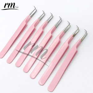 Pince à épiler antistatique en acier inoxydable RMI pour extensions de cils, outil de lifting des cils à volume pointu, poignée miroir, ensemble d'outils de beauté - Product Image 2