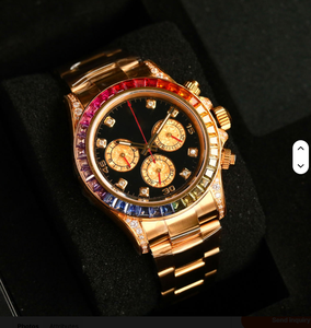 นาฬิกาดำน้ำผู้ชาย ตัวเรือนทรงเหลี่ยม กระจกแซฟไฟร์ ระบบจักรกล กันน้ำ 5BAR ดีไซน์ขอบตัวเรือนแบบคลาสสิก - Product Image 1