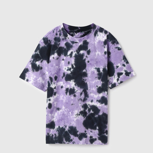 Camiseta Tie Dye con Logotipo Personalizado, 100% Algodón, Estilo Urbano, Casual, Unisex, para Verano, Venta al Por Mayor - Product Image 4