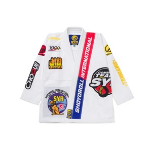Kimono Brasileño Blanco para Jiu Jitsu, Uniforme de BJJ, 100% Algodón, Alta Calidad, Unisex, Marca Shoyorol # 105 Transpirables con Logotipo Personalizado 440g - Product Image 1